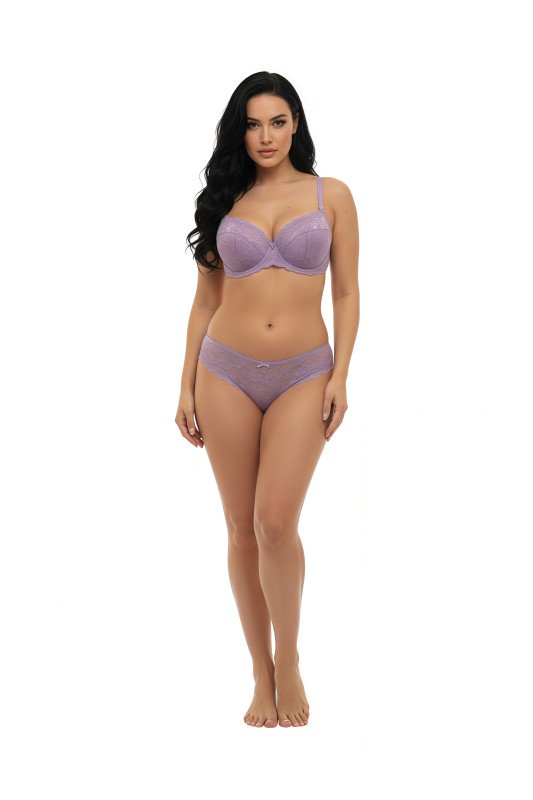 Women's Everyday Comfortable Bra & Panty Set, Seamless, Breathable, Lightweight Lingerie for Daily Wear | Full Coverage Bra for Women - Purple