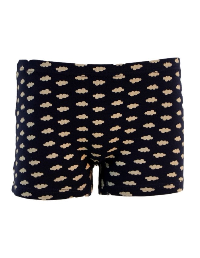 Girl's Multiple Design Boyshort 3-Pack Underwear, Multicolor - Navy