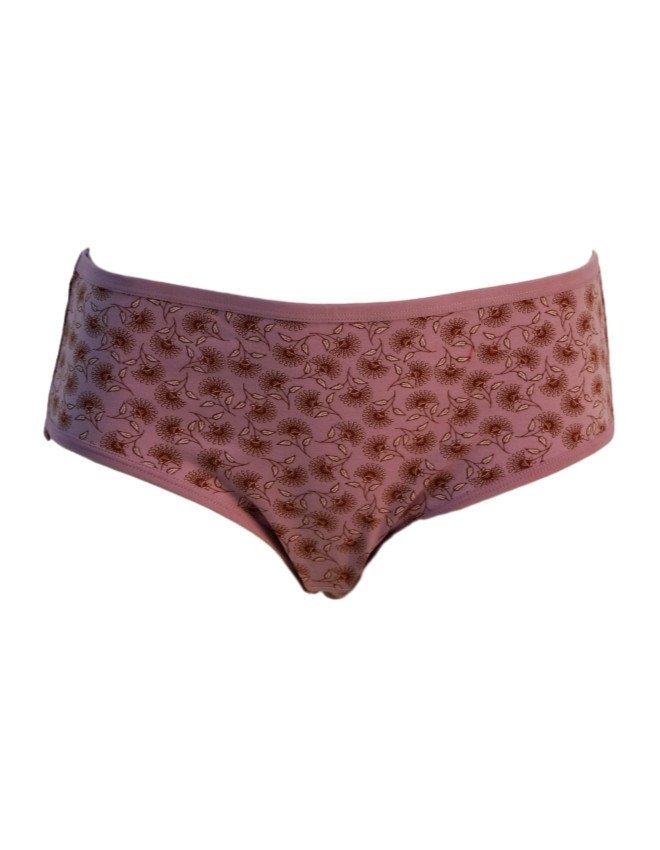 Women's Floral Design Mid Rise 3-Pack Panties, Multicolor - Violet