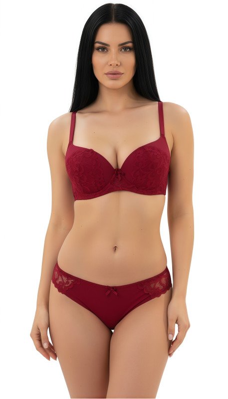 Daily Wear Lingerie Set for Women, Seamless Full Coverage Bra and Panty | Soft, Lightweight Innerwear for Comfort - Pink