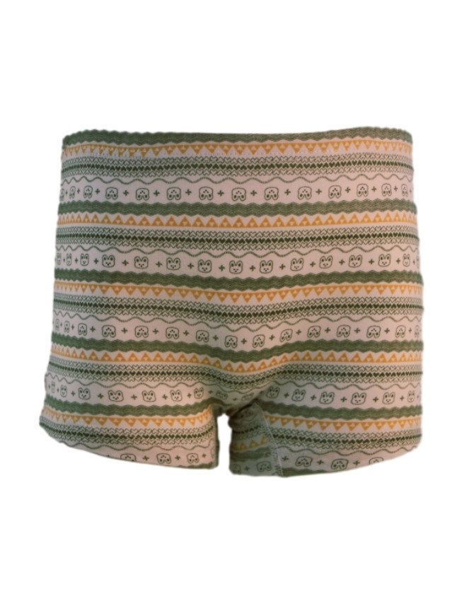 Girl's Multiple Design Boyshort 3-Pack Underwear, Multicolor - LightGrey