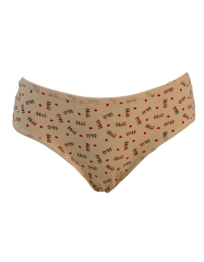 Women's Geometric Design Mid Rise 6-Pack Panties, Multicolor - Beige