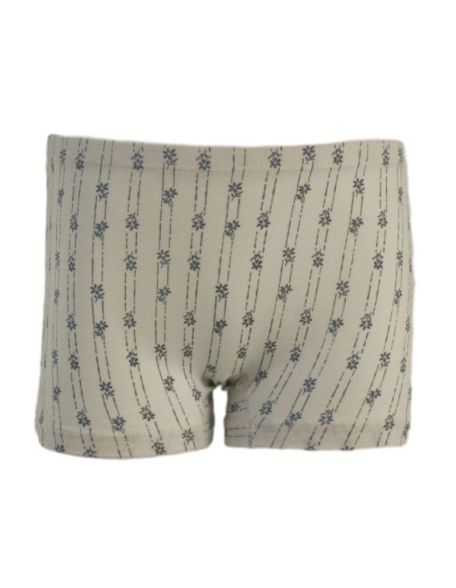 Girl's Geometric Design Boyshort 3-Pack Underwear, Multicolor - LightGrey