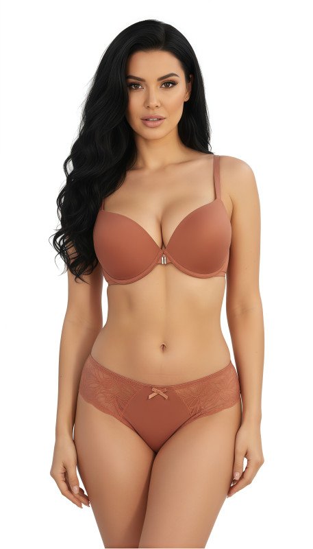 Women's Everyday Comfortable Bra & Panty Set Seamless, Breathable, and Lightweight Lingerie for Daily Wear Full Coverage Bra for Women - Pink