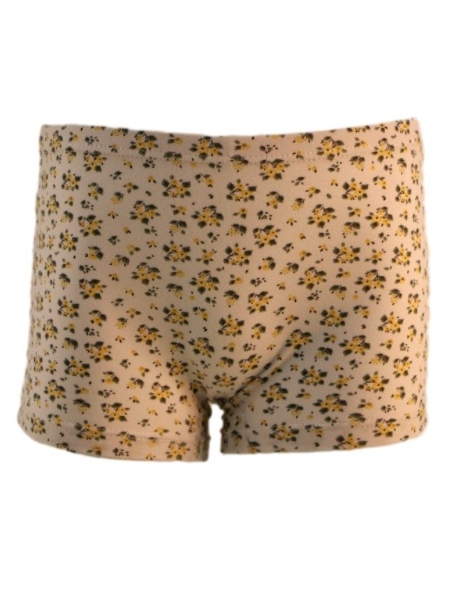 Girl's Multiple Design Boyshort 3-Pack Underwear, Multicolor - Beige