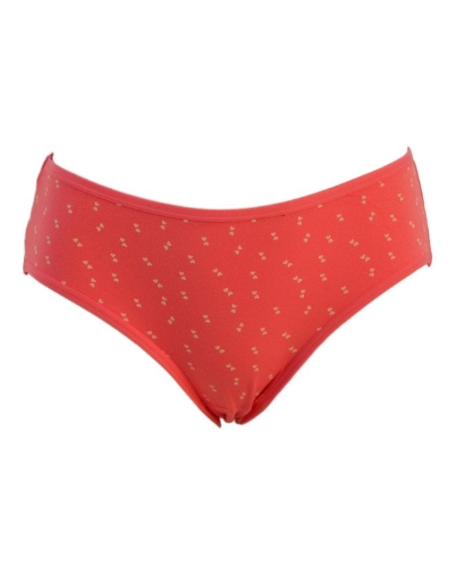 Women's Floral Design Mid Rise 6-Pack Panties, Multicolor - Red