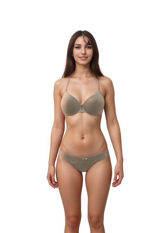 Women's Daily Comfort Innerwear Set, Seamless, Lightweight Bra & Panty with Full Coverage - White