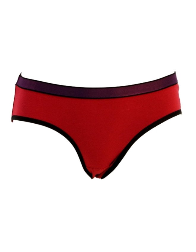 Women's Tricolors Design Bikini 3-Pack Panties, Multicolor - IndianRed