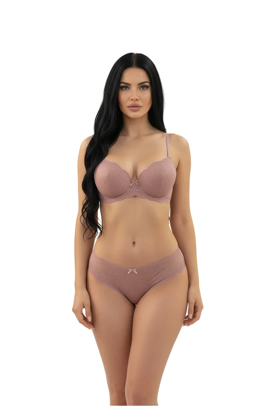 Women's Seamless Innerwear Set  Full Coverage, Breathable Bra & Panty Combo for Everyday Use - LightBrown