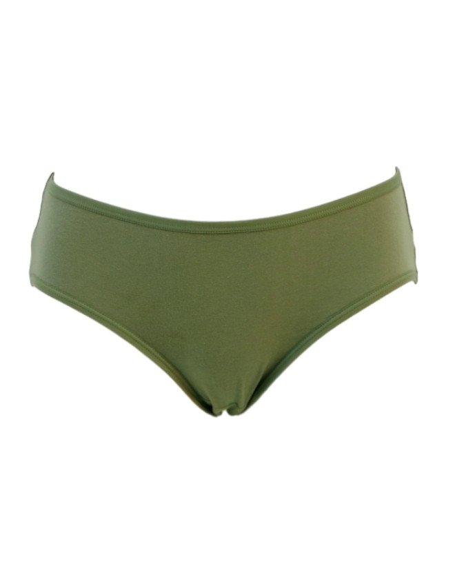 Women's Geometric Design Mid Rise 6-Pack Panties, Multicolor - Olive