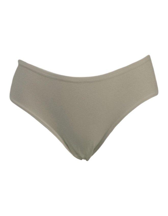 Women's Plain & Heart Design Mid Rise 6-Pack Panties, Multicolor - Gray