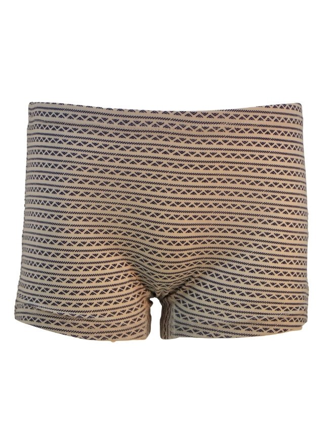 Girl's Geometric Design Boyshort 3-Pack Underwear, Multicolor - LightGrey