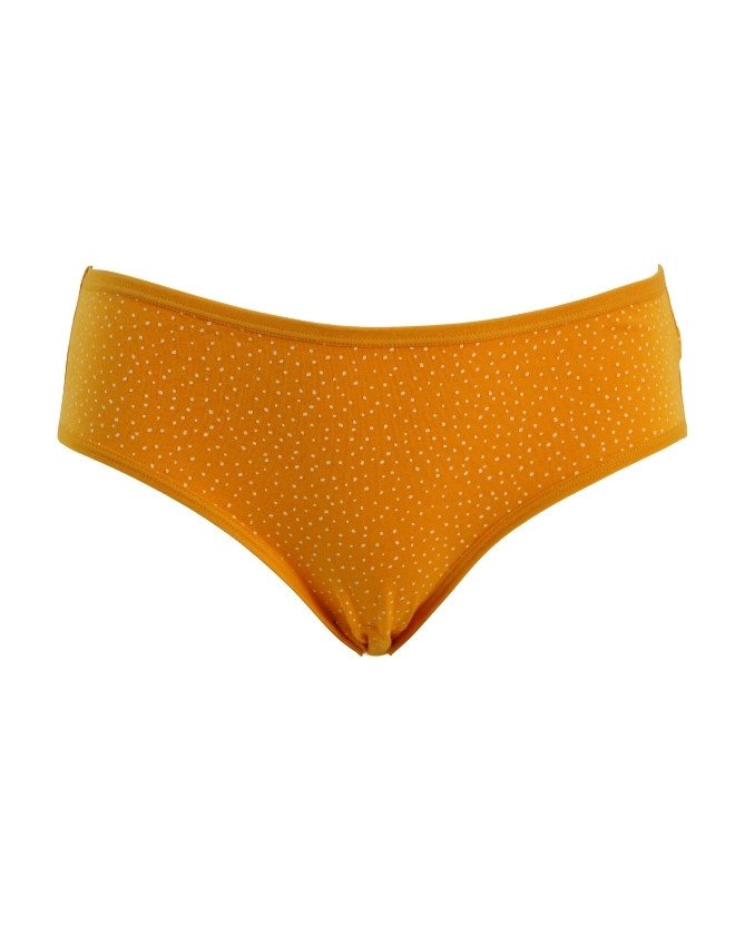 Women's Multiple Design Mid Rise 3-Pack Panties, Multicolor - Yellow