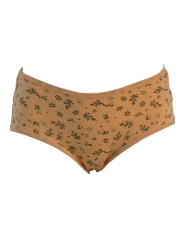 Women's Floral Design Mid Rise 3-Pack Panties, Multicolor - Khaki