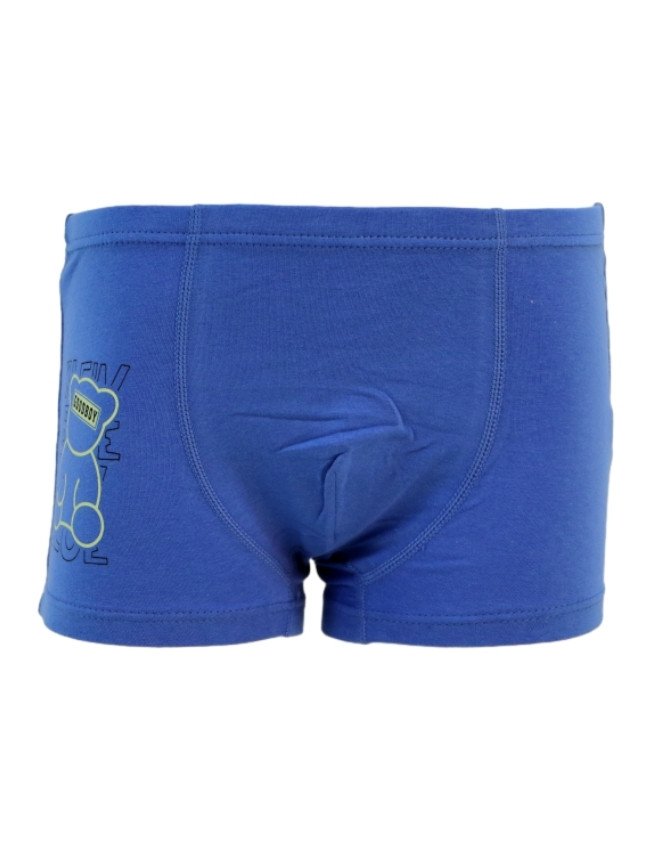 Boy's Multiple Design Boyshort 3-Pack Underwear, Multicolor - Blue