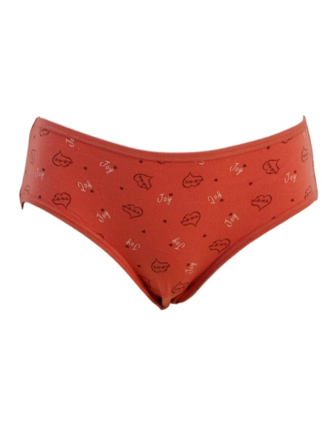 Women's Floral & Heart Design Mid Rise 3-Pack Panties, Multicolor - Pink