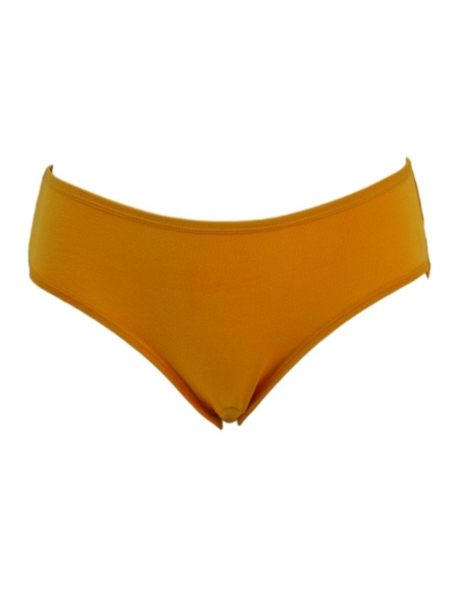Women's Geometric & Plain Design Mid Rise 6-Pack Panties, Multicolor - Yellow