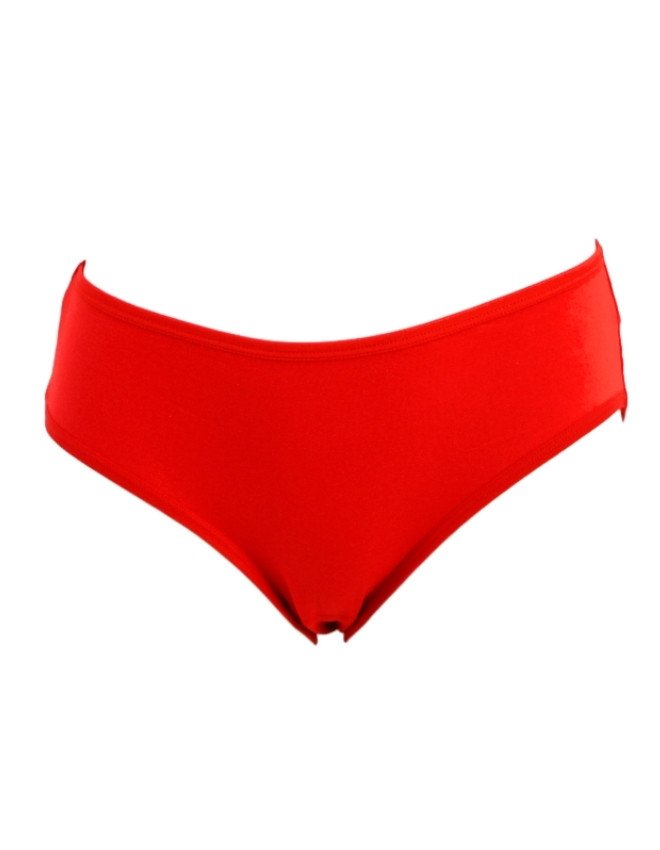 Women's Geometric Design Mid Rise 6-Pack Panties, Multicolor - OrangeRed