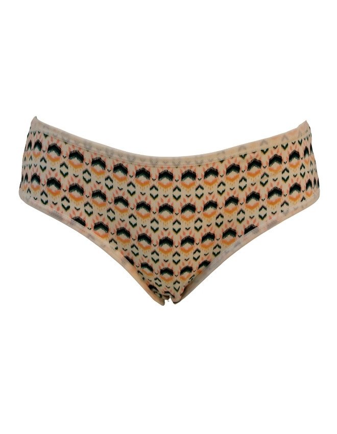 Women's Multiple Design Mid Rise 6-Pack Panties, Multicolor - Khaki