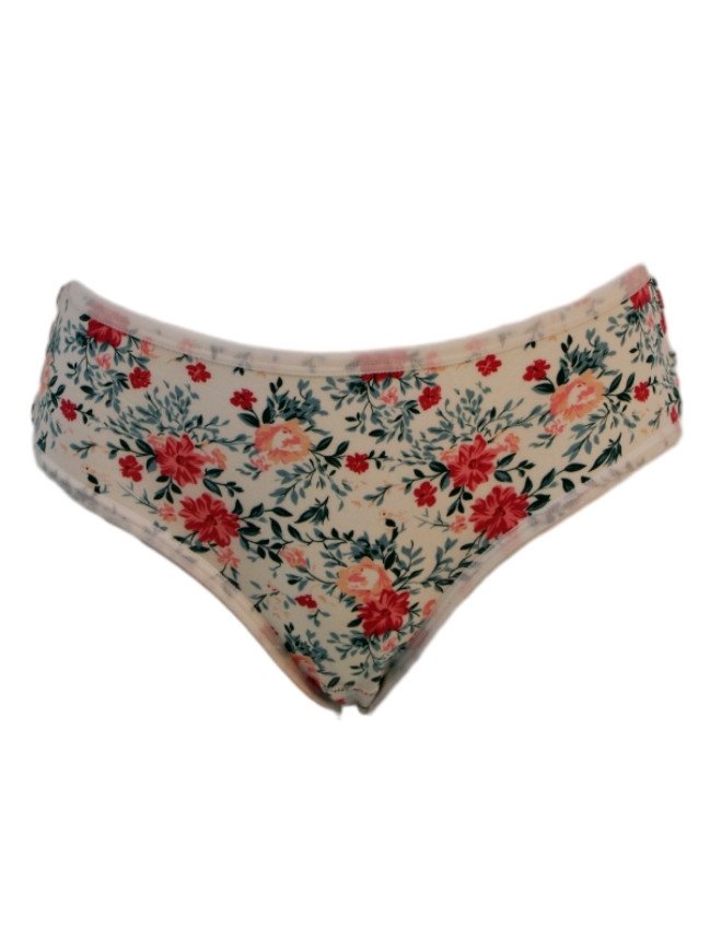 Women's Multiple Design Mid Rise 6-Pack Panties, Multicolor - Gray