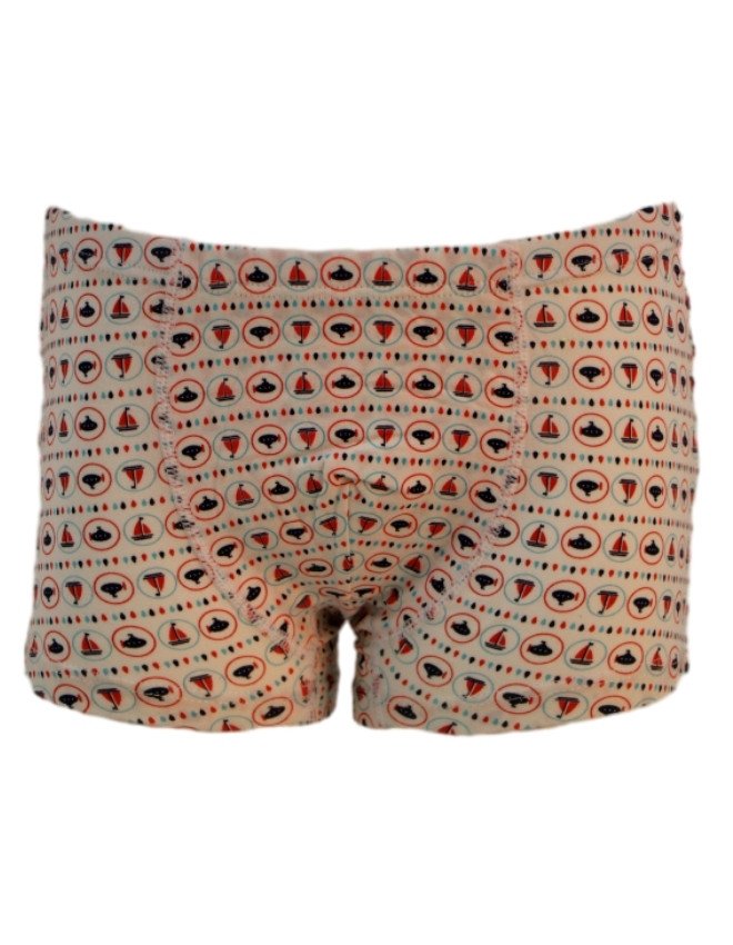 Boy's Multiple Design Boyshort 3-Pack Underwear, Multicolor - Gray