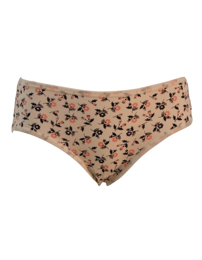 Women's Multiple Design Mid Rise 3-Pack Panties, Multicolor - Beige