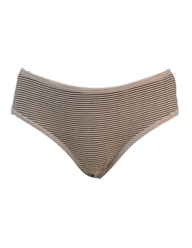 Women's Multiple Design Mid Rise 6-Pack Panties, Multicolor - Beige