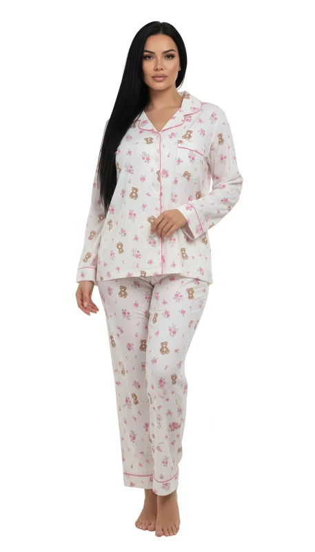 Women's Teddy & Blossom Comfort Pajama Set - Pink