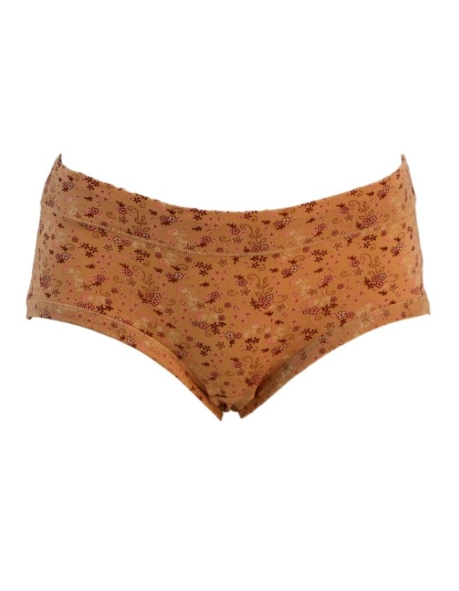 Women's Floral Design Mid Rise 3-Pack Panties, Multicolor - Khaki