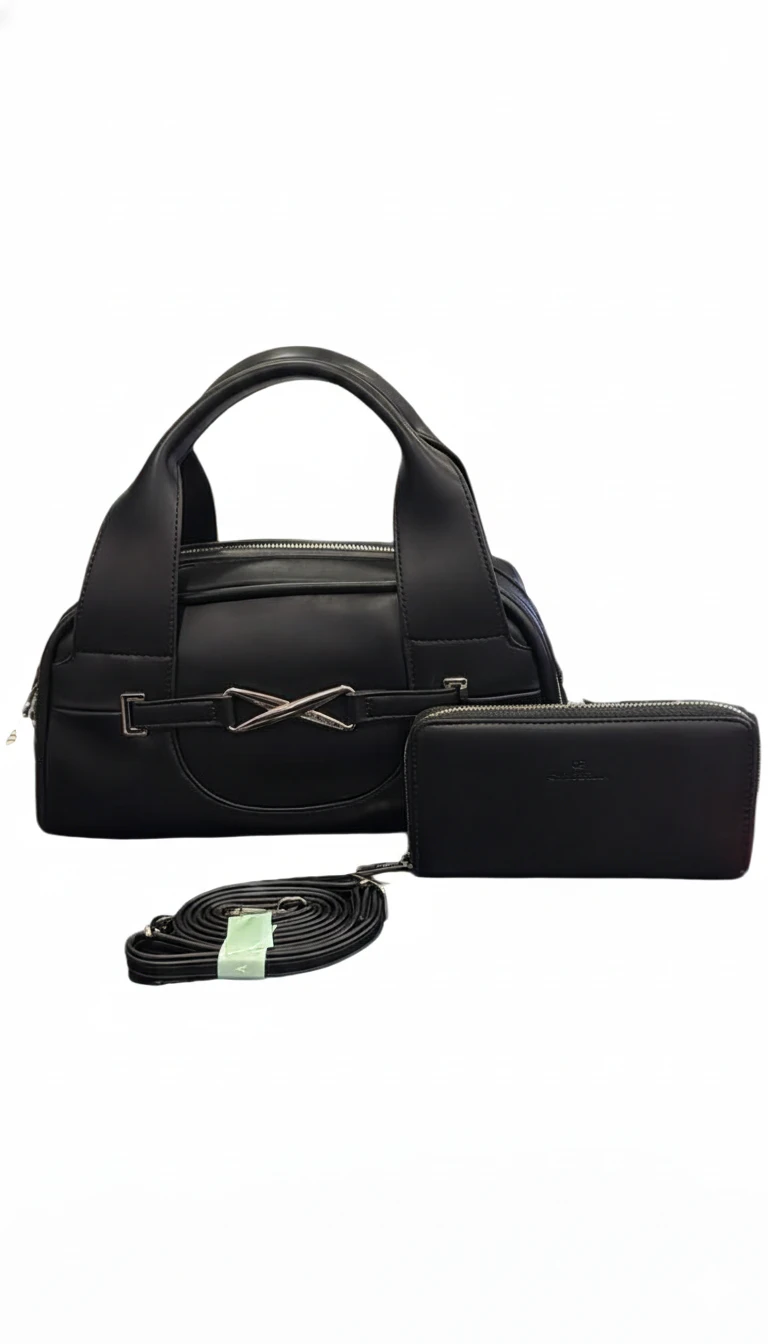 The Classic Barrel Satchel - Black