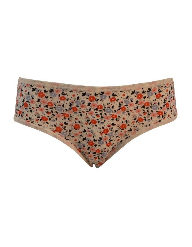 Women's Multiple Design Mid Rise 3-Pack Panties, Multicolor - Beige