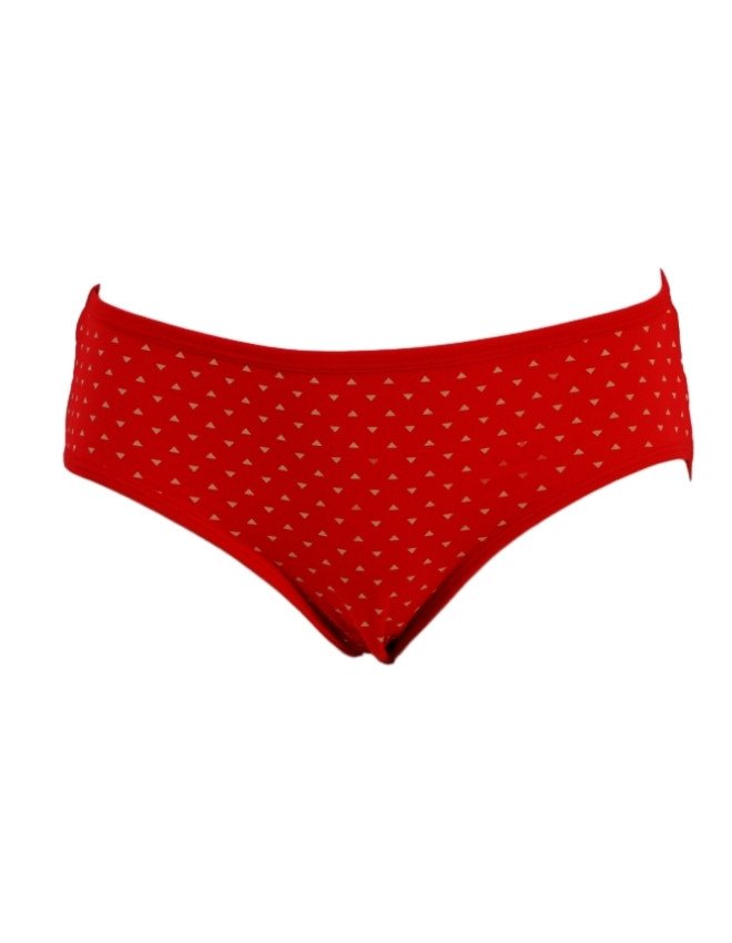 Women's Multiple Design Mid Rise 6-Pack Panties, Multicolor - OrangeRed