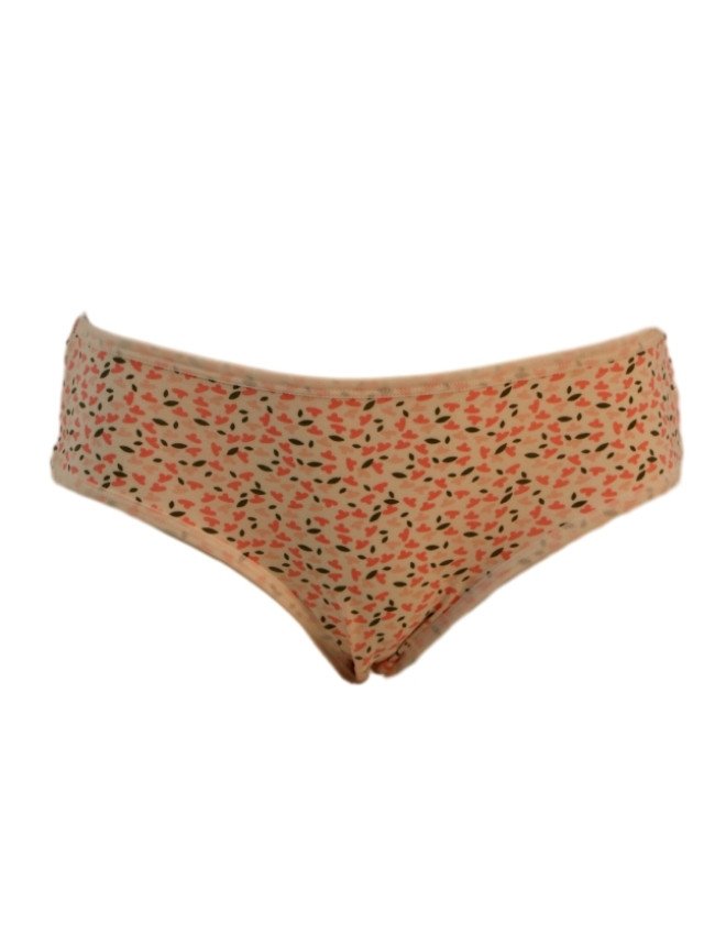 Women's Floral Design Mid Rise 6-Pack Panties, Multicolor - Beige