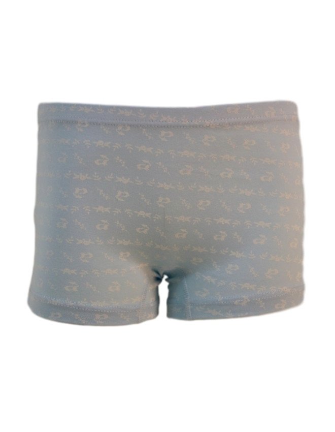 Girl's Geometric Design Boyshort 3-Pack Underwear, Multicolor - LightSlateGray